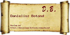 Danielisz Botond névjegykártya